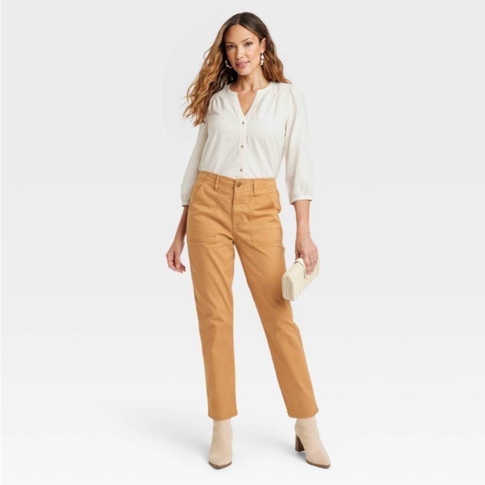 Women's 3/4 Sleeve V-Neck Blouse - Knox
Rose White